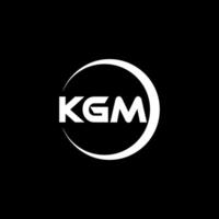 KGM Letter Logo Design, Inspiration for a Unique Identity. Modern Elegance and Creative Design. Watermark Your Success with the Striking this Logo. vector