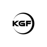 kgf letra logo diseño, inspiración para un único identidad. moderno elegancia y creativo diseño. filigrana tu éxito con el sorprendentes esta logo. vector