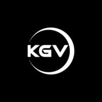 KGV Letter Logo Design, Inspiration for a Unique Identity. Modern Elegance and Creative Design. Watermark Your Success with the Striking this Logo. vector