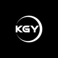 KGY Letter Logo Design, Inspiration for a Unique Identity. Modern Elegance and Creative Design. Watermark Your Success with the Striking this Logo. vector