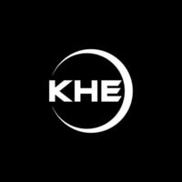 KHE Letter Logo Design, Inspiration for a Unique Identity. Modern Elegance and Creative Design. Watermark Your Success with the Striking this Logo. vector