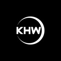 KHW Letter Logo Design, Inspiration for a Unique Identity. Modern Elegance and Creative Design. Watermark Your Success with the Striking this Logo. vector