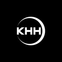 khh letra logo diseño, inspiración para un único identidad. moderno elegancia y creativo diseño. filigrana tu éxito con el sorprendentes esta logo. vector