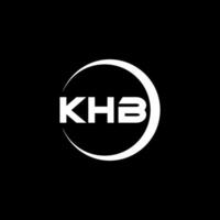 khb letra logo diseño, inspiración para un único identidad. moderno elegancia y creativo diseño. filigrana tu éxito con el sorprendentes esta logo. vector