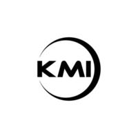 KMI Letter Logo Design, Inspiration for a Unique Identity. Modern Elegance and Creative Design. Watermark Your Success with the Striking this Logo. vector