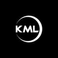 KML Letter Logo Design, Inspiration for a Unique Identity. Modern Elegance and Creative Design. Watermark Your Success with the Striking this Logo. vector