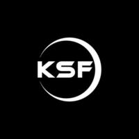 KSF Letter Logo Design, Inspiration for a Unique Identity. Modern Elegance and Creative Design. Watermark Your Success with the Striking this Logo. vector