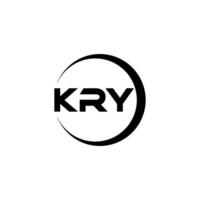 KRY Letter Logo Design, Inspiration for a Unique Identity. Modern Elegance and Creative Design. Watermark Your Success with the Striking this Logo. vector