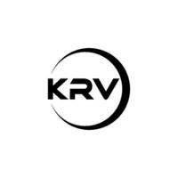 KRV Letter Logo Design, Inspiration for a Unique Identity. Modern Elegance and Creative Design. Watermark Your Success with the Striking this Logo. vector