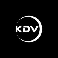 kdv letra logo diseño, inspiración para un único identidad. moderno elegancia y creativo diseño. filigrana tu éxito con el sorprendentes esta logo. vector