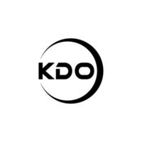 KDO Letter Logo Design, Inspiration for a Unique Identity. Modern Elegance and Creative Design. Watermark Your Success with the Striking this Logo. vector