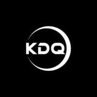 kdq letra logo diseño, inspiración para un único identidad. moderno elegancia y creativo diseño. filigrana tu éxito con el sorprendentes esta logo. vector