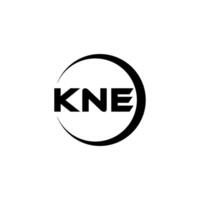 KNE Letter Logo Design, Inspiration for a Unique Identity. Modern Elegance and Creative Design. Watermark Your Success with the Striking this Logo. vector