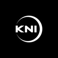 KNI Letter Logo Design, Inspiration for a Unique Identity. Modern Elegance and Creative Design. Watermark Your Success with the Striking this Logo. vector