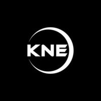 KNE Letter Logo Design, Inspiration for a Unique Identity. Modern Elegance and Creative Design. Watermark Your Success with the Striking this Logo. vector