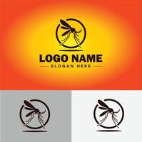 mosquito logo vector art icon graphics for business brand icon mosquito logo template