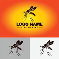 mosquito logo vector Arte icono gráficos para negocio marca icono mosquito logo modelo