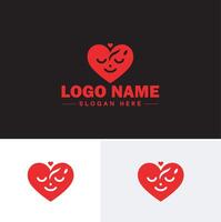 Heart logo valentines day vector art icon graphics for health icon heart logo template