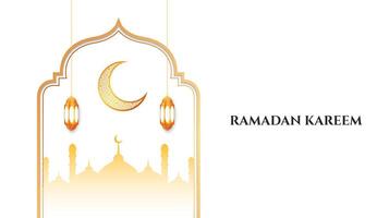 Ramadan kareem islamic background design. Illustration vector