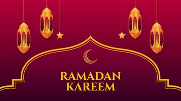 Ramadan Kareem. Ramadan Islamic design template. Banner, poster, greeting card. Vector illustration.