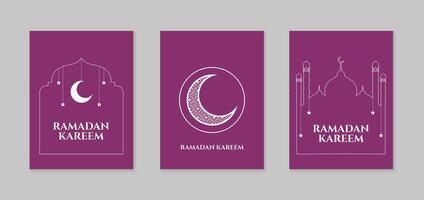 Ramadan Kareem. Islamic Ramadan greeting card template. Poster, background design. Vector illustration