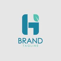 Simple Letter H Logo Design vector