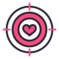 Love Shot for Valentine Icon vector