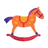 Rocking horse icon clipart avatar logotype isolated vector illustration