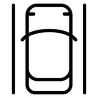 parking area line icon vector