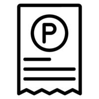 invoice line icon vector