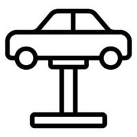 icono de línea de reparación de automóviles vector