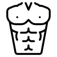 icono de línea de fitness vector