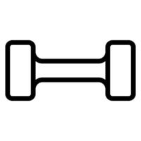 dumbbells line icon vector