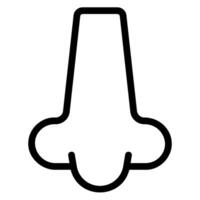 nose line icon vector