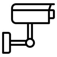 security camera line icon vector