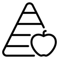 nutrition line icon vector