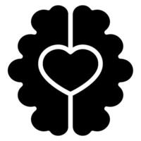 mental health glyph icon vector