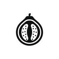 guayaba icono aislado en blanco antecedentes vector