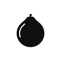 guayaba icono aislado en blanco antecedentes vector