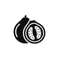 guayaba icono aislado en blanco antecedentes vector