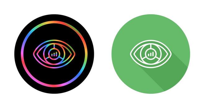 icono de vector de visualización de datos