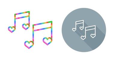 Romantic music Vector Icon