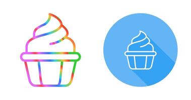 icono de vector de cupcake