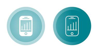 Mobile Analytics Vector Icon