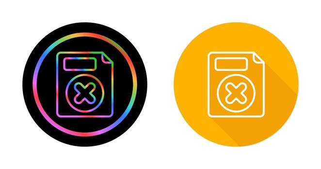 Eliminar botón vector icono