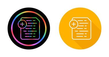 Document Insert Icon Vector Icon