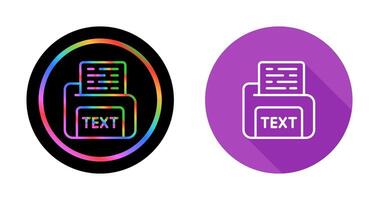 Text File Vector Icon