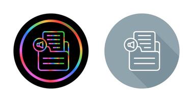 Document Insert Audio Vector Icon