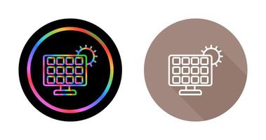 Solar panel charger Vector Icon