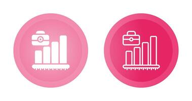 Briefcase with Chart Vector Icon